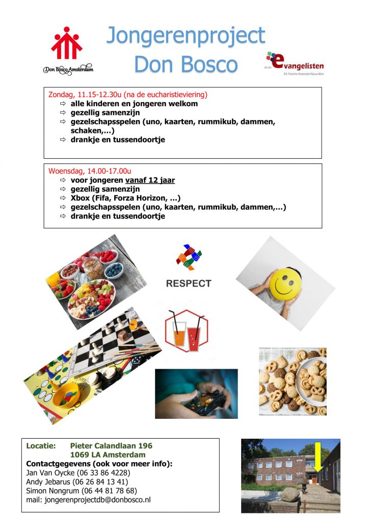 Oratorio affiche woensdagnamiddag